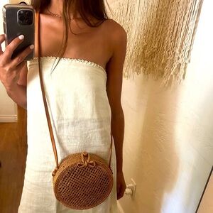 Rattan Basket Crossbody